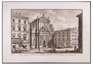 Giuseppe Vasi, Chiesa di S. Marcello, Etching, Late 18th-Century