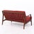 Wood Lawrence Peabody for Selig Mid Century Settee Sofa For Sale - Image 7 of 9