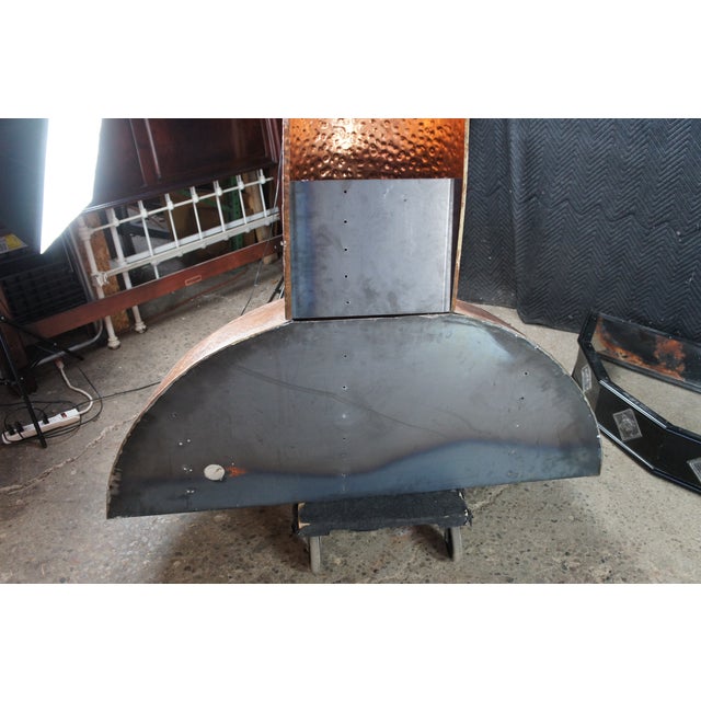 Metal Rustic Farmhouse Hammered Copper Kitchen Stove Range Hood 58" For Sale - Image 7 of 12