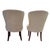 Pair of Armless Slipper Lounge Side Chairs For Sale - Image 4 of 11