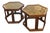 Pair Hexagonal "Domino" Tables by John Keal for Brown Saltman For Sale