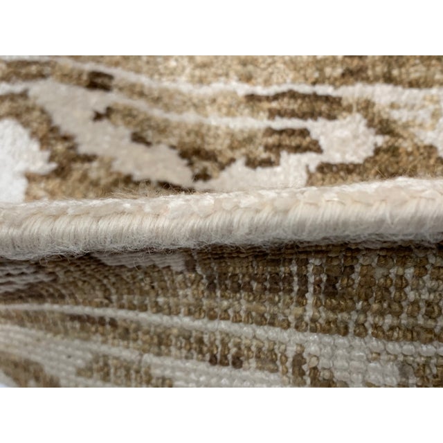 2010s Ivory Fine Hand Knotted Serapi Design 8'7'' X 11'11'' For Sale - Image 5 of 7