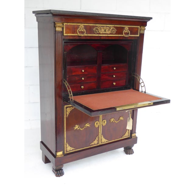 Wood 19th Century French Empire Escritoire For Sale - Image 7 of 14