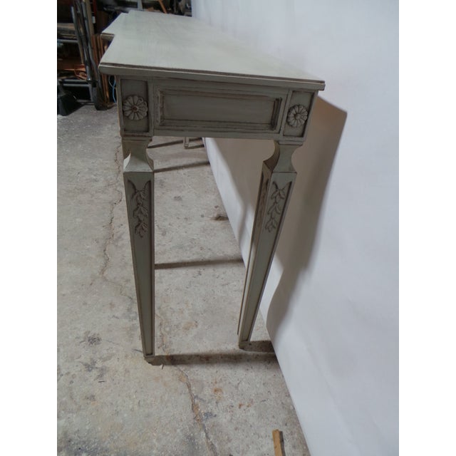 Swedish Gustavian Style Console Table For Sale - Image 11 of 14