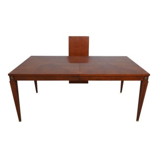 Ethan Allen Regency Style Cherry Dining Room Table For Sale