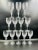 Finding such a collection of 12 matching crystal glasses all in this wonderful condition is truly rare! Though these were...