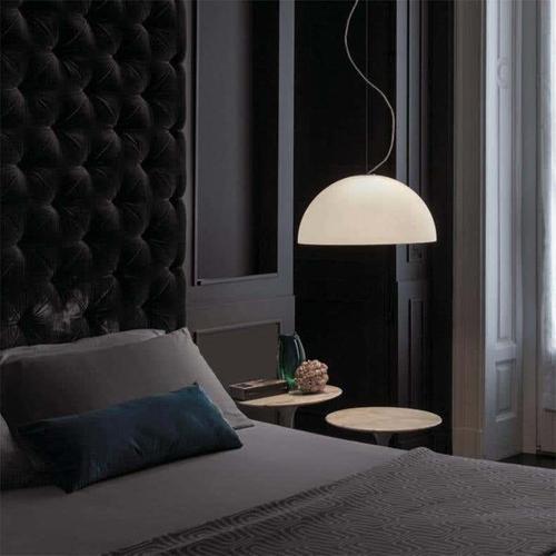 Not Yet Made - Made To Order Sonora Suspension Lamp in White Opaline Glass by Vico Magistretti for Oluce For Sale - Image 5 of 8