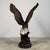 Large Bronze Bald Eagle Hunting Fish Sculpture on Ocean Wave Marble Base - 41"h For Sale - Image 10 of 12