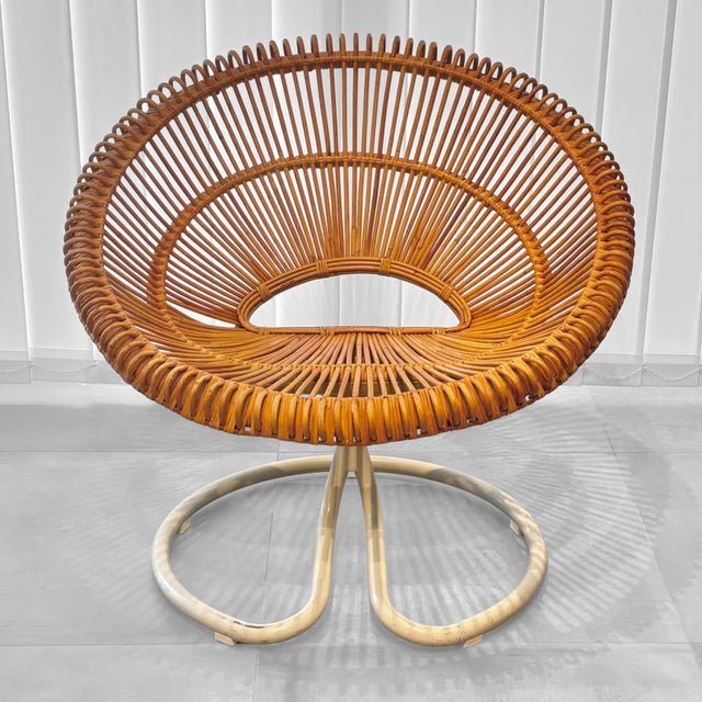 Mid-century swivel lounge chair, model Rondo, produced by the Swedish manufacturer Göte Möbler i Nässjö AB. Introduced in...