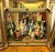 Rococo Rococo-Style Salon Scene Painting – Elegant Social Gathering With Ornate Gold Leaf Frame For Sale - Image 3 of 3