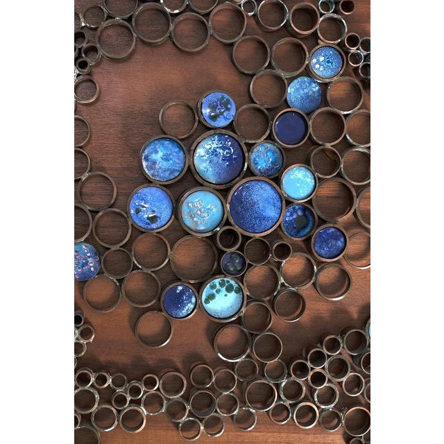 Vintage Wall Sculpture in Teak For Sale - Image 4 of 7