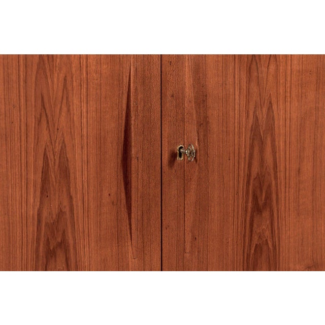 Wood Mid Century Danish Teak Wood Storage or Bar Cabinet For Sale - Image 7 of 12