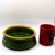 1930s Art Deco Green Glazed Hunting Dog Stoneware Pet Bowl Attributed to McCoy or RRP Co. For Sale - Image 9 of 9