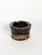 Decorative French ashtray dating from the 1970s, featuring a cylindrical form in dark smoked glass. The base is...