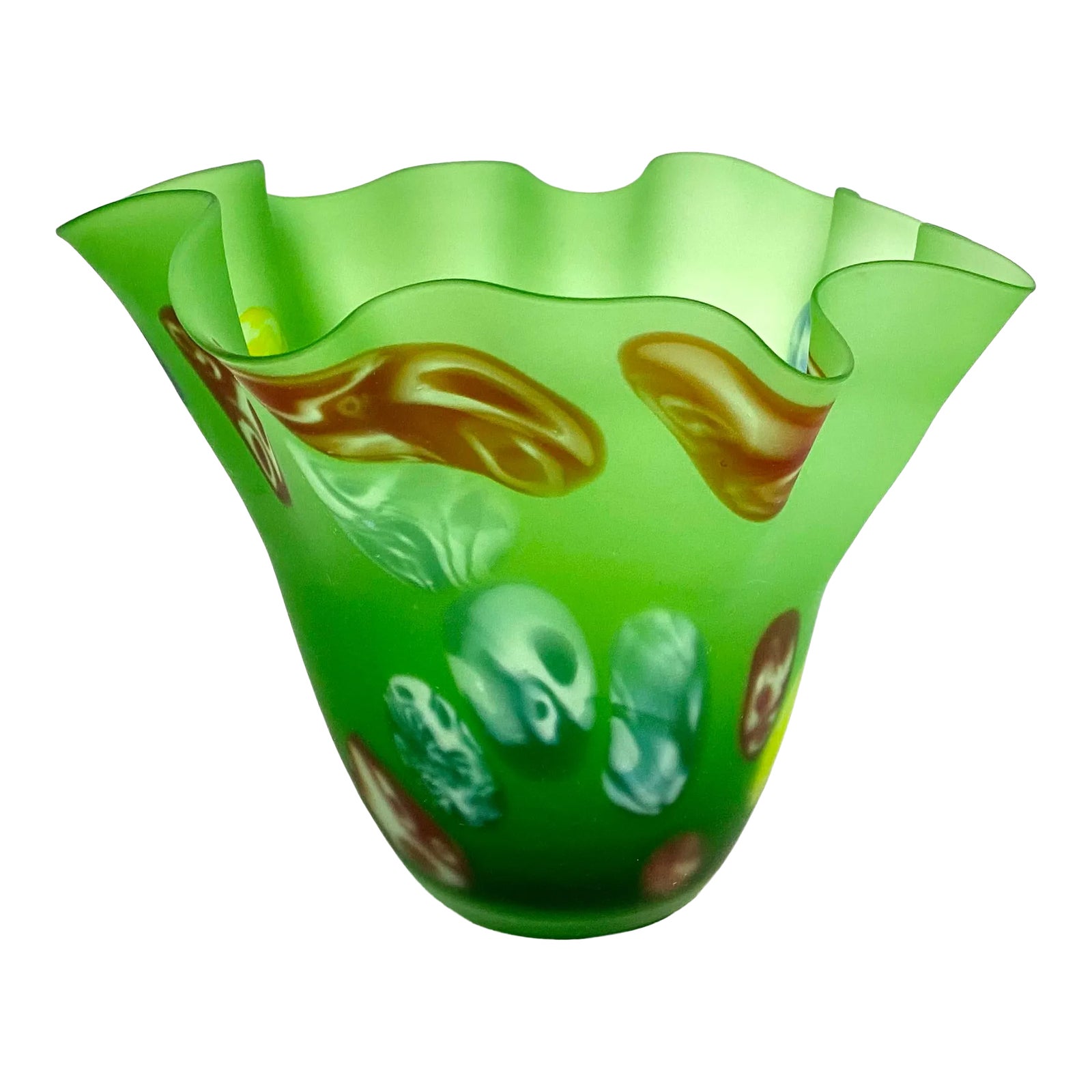 Art Glass Handkerchief Vase Chairish