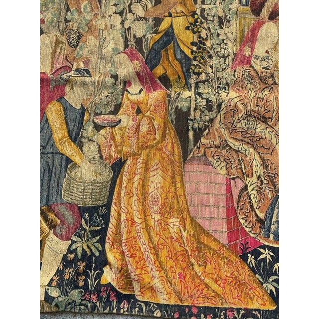Vintage French Screen Printed Tapestry, 1970s For Sale - Image 13 of 18