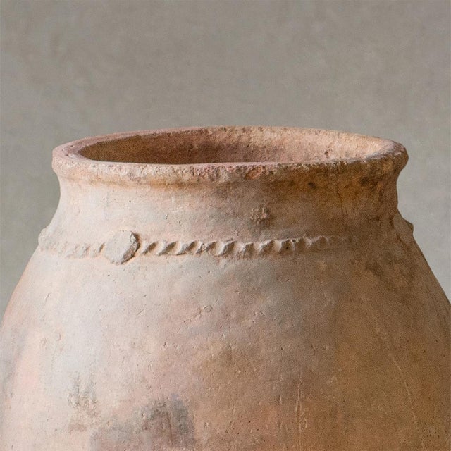 Tribal Early 20th Century Antique Berber Unglazed Clay Storage Jar, Morocco For Sale - Image 3 of 5