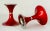 Mid-Century Modern by Norway’s Bjørn Engø for Emalox, Red Enamel on Aluminum Candlesticks- a Pair For Sale - Image 11 of 12