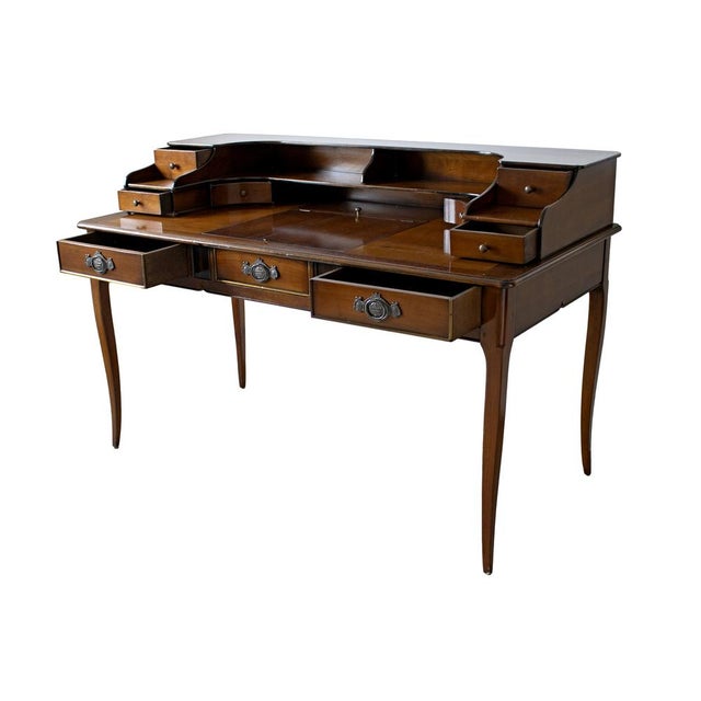 English Style Handcrafted Desk, 1990s For Sale - Image 4 of 16