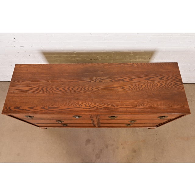 Wood Davis Cabinet Company Mid-Century Modern Hollywood Regency Chinoiserie Teak Six Drawer Dresser, Circa 1960s For Sale - Image 7 of 11