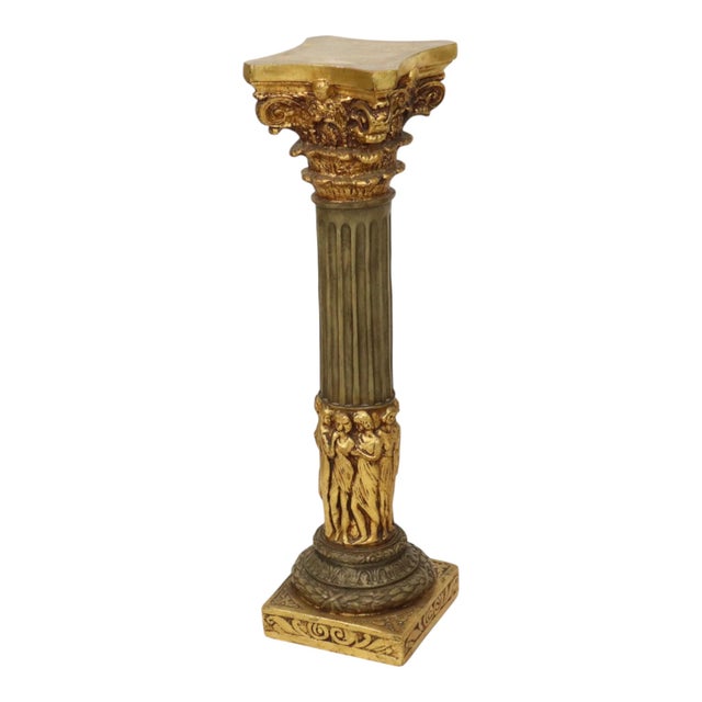 Baroque Baroque Style Gilt Resin Column, 20th Century For Sale - Image 3 of 17