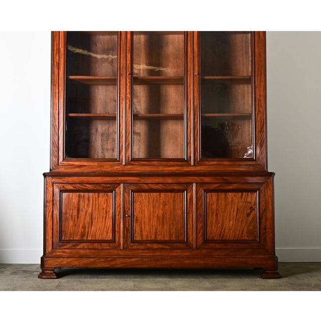 French 19th Century Massive Louis Philippe Bibliotheque For Sale - Image 10 of 12