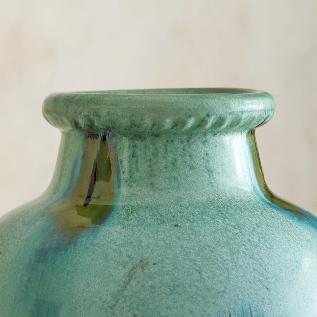 Italian Aqua Ceramic Vase Attributed to Guido Andlovitz, 1940s For Sale - Image 10 of 10