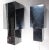 This matching pair of vintage chrome wall sconces features triangular metal construction, with unique wall-mounted design....