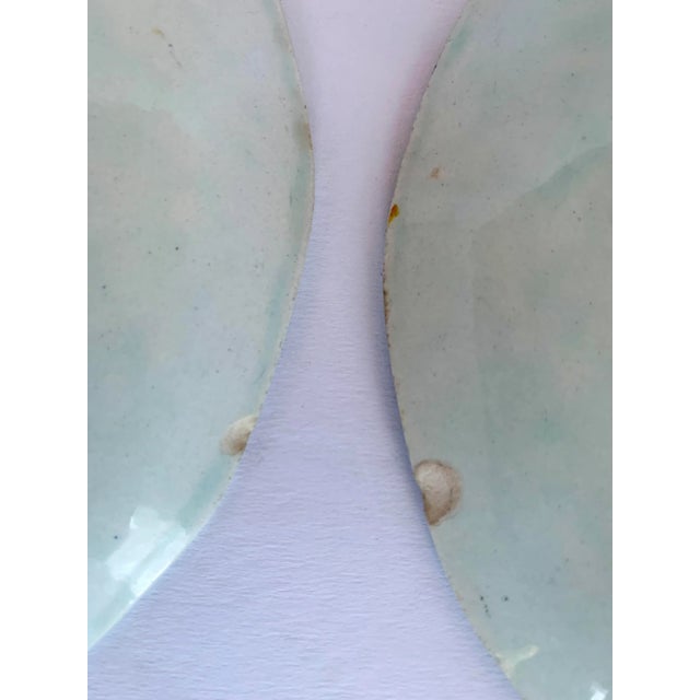 Celadon Vintage English Calyx Ware 'Nanking' Pattern by William Adams China, Luncheon Plates- Set of 6 For Sale - Image 8 of 12