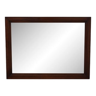 Stickley Solid Mahogany Rectangular Beveled Glass Mirror For Sale