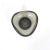 Mid-Century Modern Smoke Grey Curved Triangular Mid-Century Modern Dish Ząbkowice Glass Bowl Jan Sylwester Drost Design For Sale - Image 3 of 7
