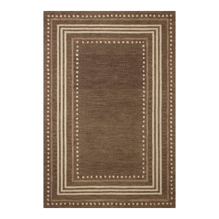 Chris Loves Julia x Loloi Alfie Bark / Natural 2'-3" x 3'-9" Accent Rug For Sale