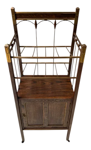 Arts & Crafts Art Nouveau Magazine Stand from Meubelmagazijn Rembrandt Amsterdam