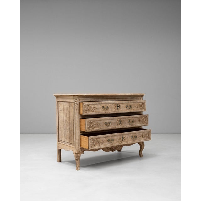 Antique White Mid 20th Century France Traditional Antique White Wood Chests of Drawers For Sale - Image 8 of 11