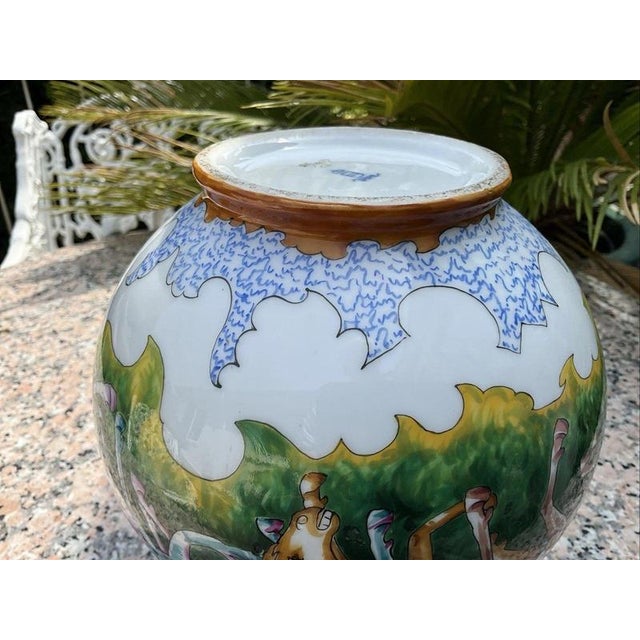 Art Deco Porcelain Vase with Horses by Franz von Zülow for Augarten, Vienna, 1935 For Sale - Image 15 of 18