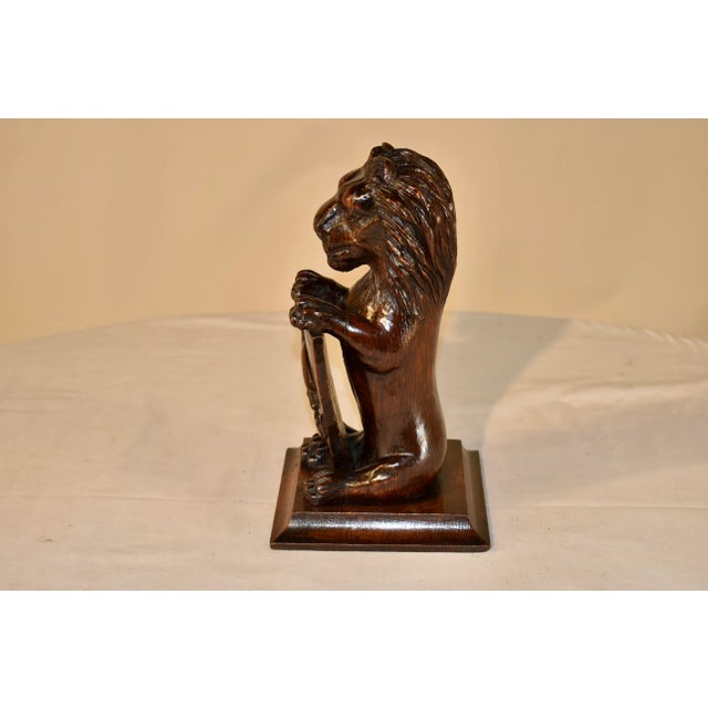 Early 19th Century Early 19th Century Carved Lion For Sale - Image 5 of 9