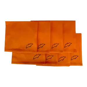 1980s Vintage French Linen Halloween Bat Napkins - Set of 8.