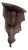 19th Century Gothic Walnut Carved Corner Wall Shelf With Maiden For Sale