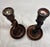 Pair Antique 19th Century Barley Twist English Wood Candlesticks Candle Holders For Sale - Image 9 of 12
