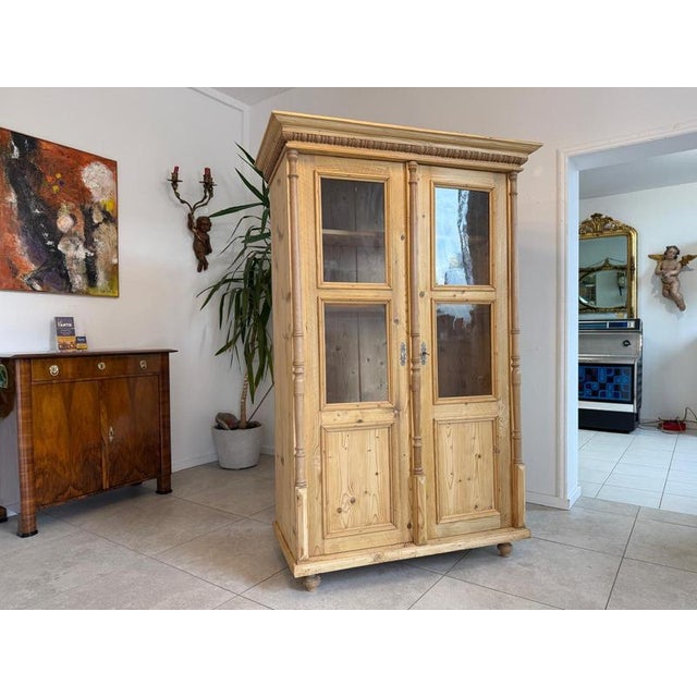 Wood Gründerzeit Farmhouse Display Cabinet For Sale - Image 7 of 10