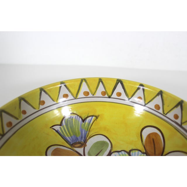 1970s Vintage Hand Painted Italian Bowl For Sale - Image 5 of 8
