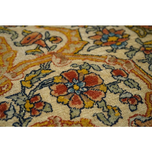 Persian Antique Persian Tehran Rug 4'5'' X 6'10'' For Sale - Image 3 of 8