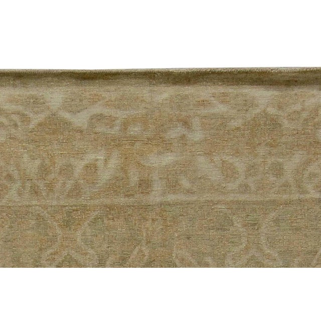 Modern Tabriz Design Brown and Beige Handmade Wool Rug by Doris Leslie Blau For Sale In New York - Image 6 of 6