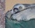 Ira Yeager 20th C. Snow Leopard Oil Canvas Painting 6 Ft For Sale - Image 13 of 18