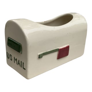 Vintage Newcomb Inc Ceramic Mailbox Planter For Sale