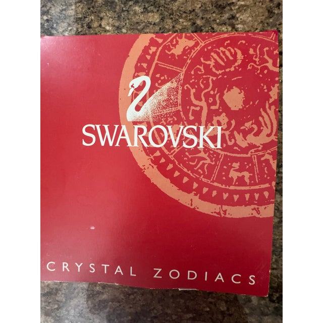Swarovski Crystal Zodiac Dragon in Mint Condition With Original Stand, Box, and Packaging For Sale - Image 10 of 10