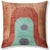 "Make a fearless design statement with the unexpected palette of our Hand-Knotted Silk Velvet Abstract Arch Pillow. This...