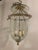 1930s 1930s French Silver Plated and Etched Glass Lantern For Sale - Image 5 of 9