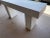 Vintage Postmodern White Textured Plaster Console Table For Sale - Image 4 of 9