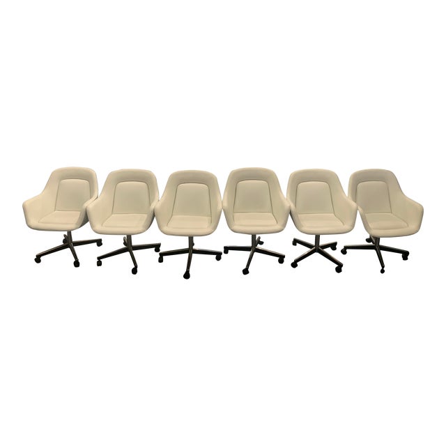 1968 Max Pearson for Knoll Swivel Chairs - Rare Set of 6 For Sale